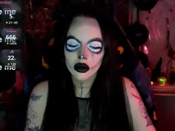 alexx_succubus — GOAL: Flash boobs close-u [66 tokens remaining] Welcome to my room! Month of Halloween! Come to me to have fun! #goth #bigass #smoke #tattoo
