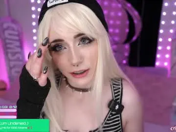 crimsonkitten — Henlo Crimlins  Cum show at 100 goals #smalltits #bigass #lovense #squirt #goth