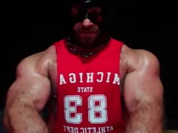 curiousmuscleboy — Current Goal: CUM! at 1000 tokens -- Big horny fucker ready to play #muscle #bodybuilder #pecs #bigass #domination