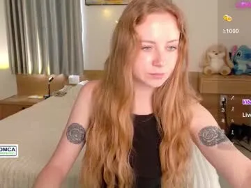 fire_red_ — Naked dance [333 tokens left] My fav pattern 77<3 #redhead #teen #longhair #petite #natural