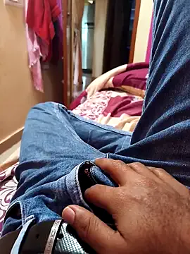 Alimbaby — Open zip and show big dick