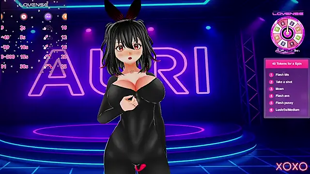 Auri_Hikaru — ride dildo + control lush 1 min