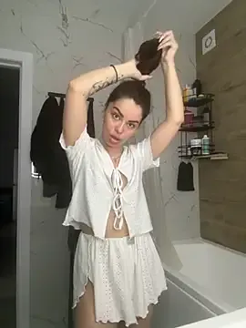 Brilliant-Dew — Play my boobs with oil