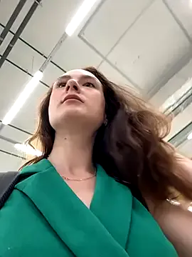 Dina_Tease — Spitting on boobs in supermarket!