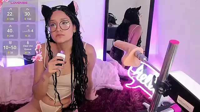 MiahReyess — Deep throat + fuck machine control 5 min