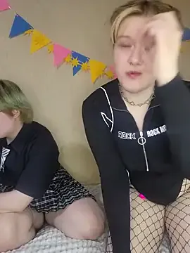 ricky_feline — girls kiss and touch passionately
